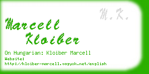 marcell kloiber business card